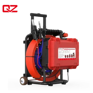 QY6688D 13.3" 21/12.8mm Camera with 50M 6.8mm/30M 4.8mm Push Rod Compact Pipe Inspection System for Drains and Plumbing Lines